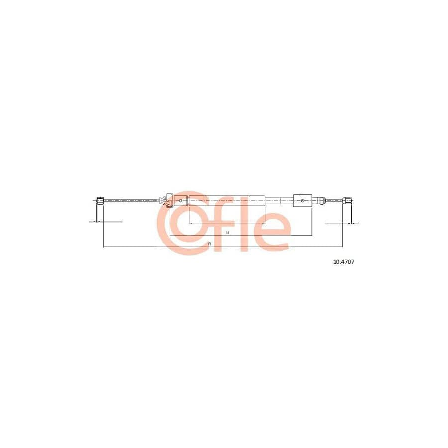 Cofle 92.10.4707 Hand Brake Cable