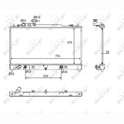 NRF NRF58561 Engine Radiator