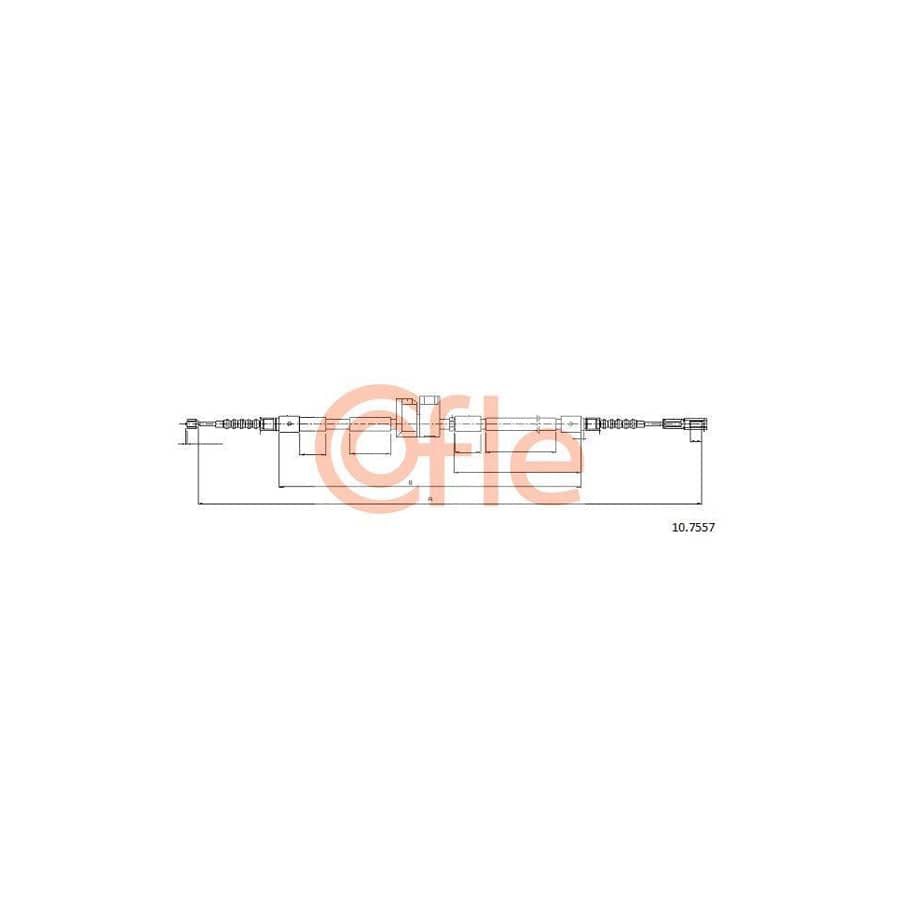 Cofle 10.7557 Hand Brake Cable for Audi A8 D2 (4D2, 4D8)