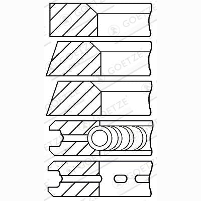GOETZE 08-292800-00 Piston Ring Kit