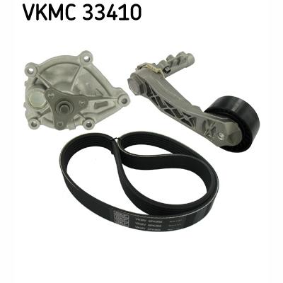 SKF VKMC33410 Water Pump + V-Ribbed Belt Kit