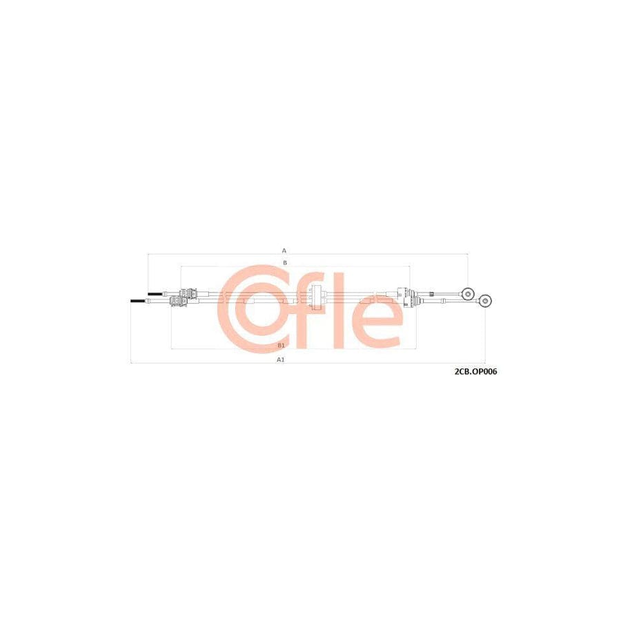 Cofle 92.2Cb.Op006 Cable, Manual Transmission for Opel Astra