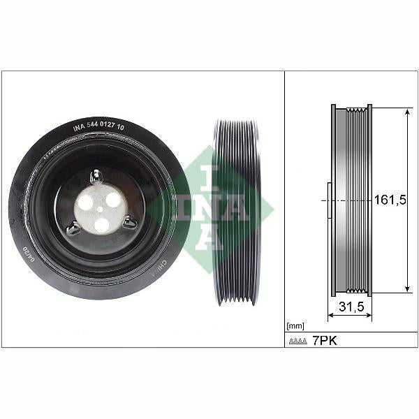 INA 544012710 Crankshaft Belt Pulley