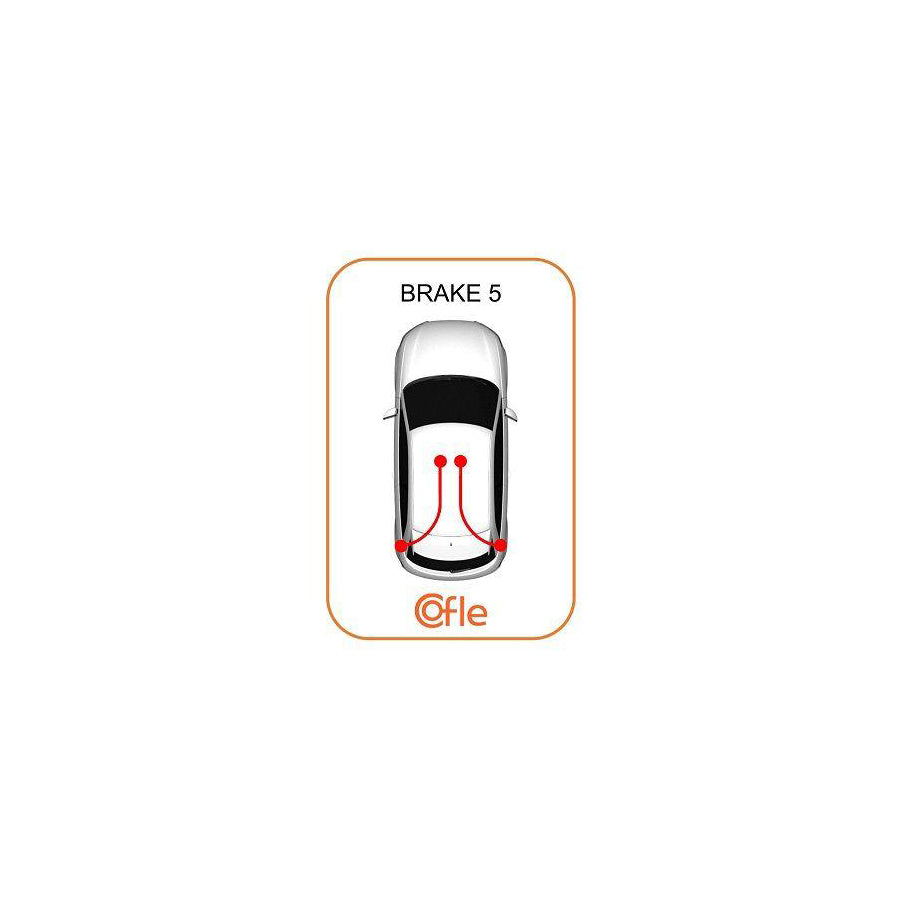 Cofle 11.6796 Hand Brake Cable for Renault Espace III (Je)