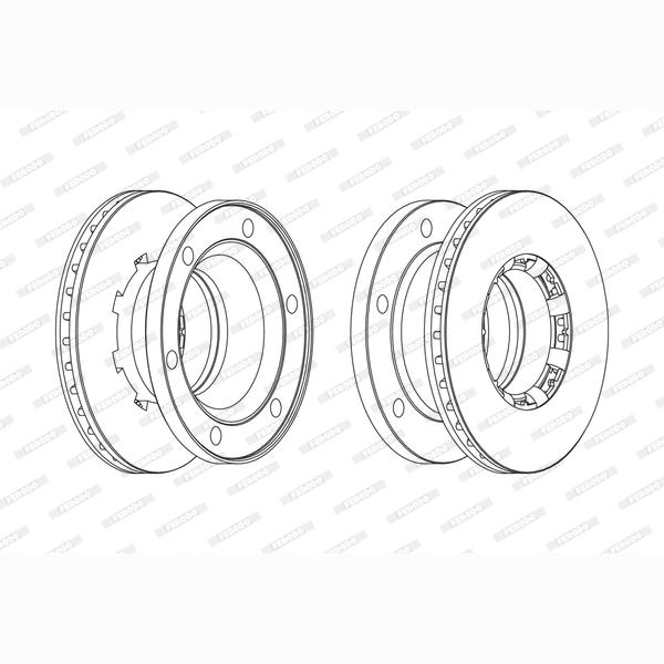 FERODO FCR175A Brake Disc
