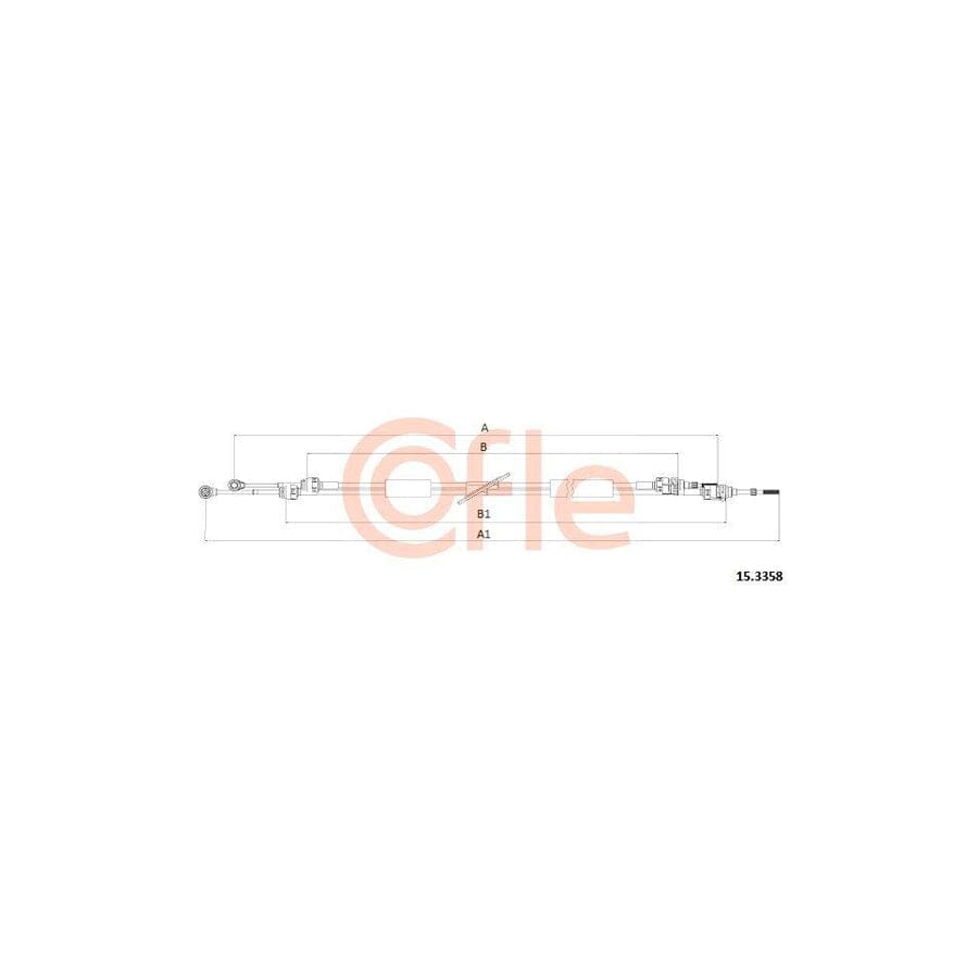 Cofle 92.15.3358 Cable, Manual Transmission Suitable for Mercedes-Benz Sprinter