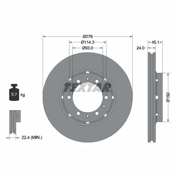 HANS PRIES HP116815 Brake Disc Splash Guard