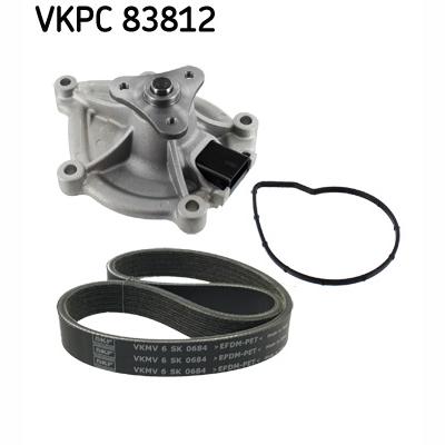 SKF VKMC33843 Water Pump + V-Ribbed Belt Kit