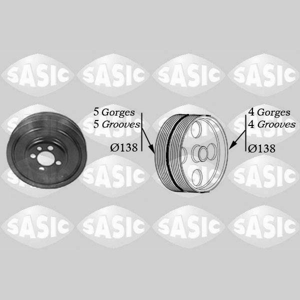 SASIC SAS2156001 Crankshaft Belt Pulley