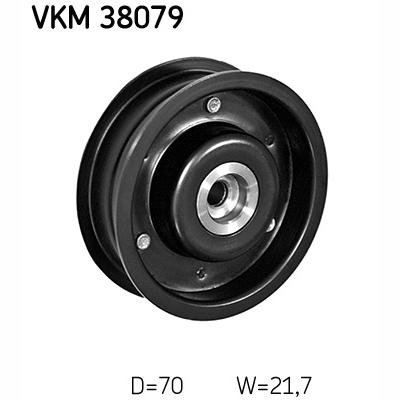 SKF VKM38079 V-Ribbed Belt Deflection/Guide Pulley