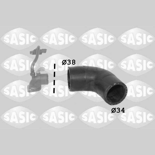 SASIC SAS3334040 Charge Air Hose