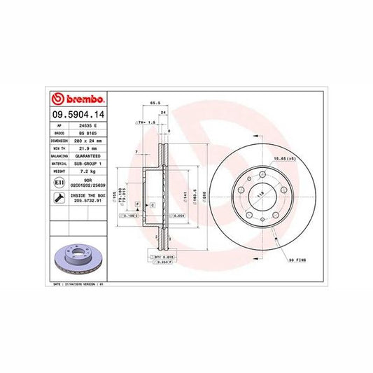 BOSCH 0204054380 Brake Master Cylinder