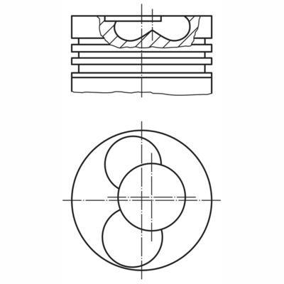 MAHLE 0308101 Piston