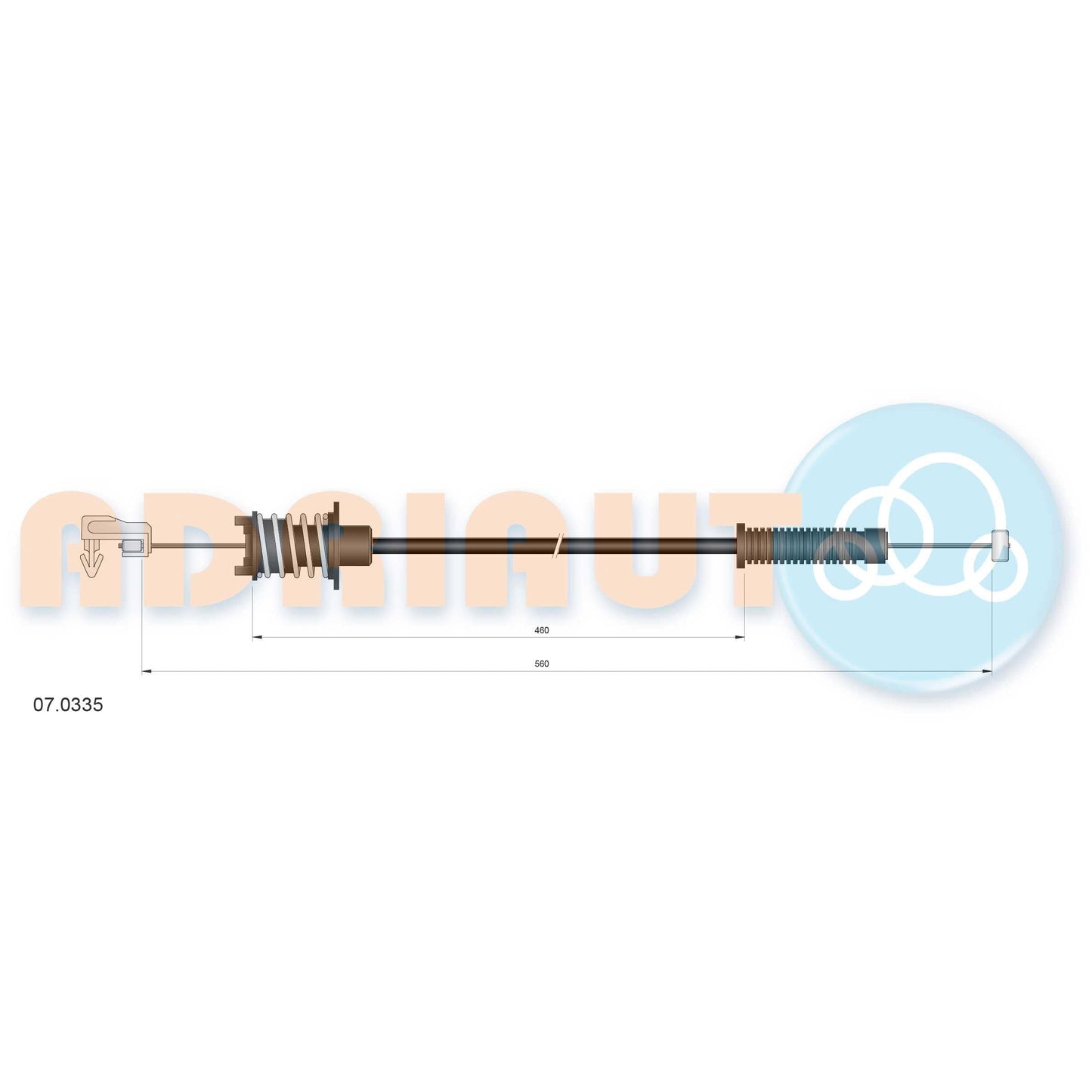 ADRIAUTO AD07.0335 Accelerator Cable