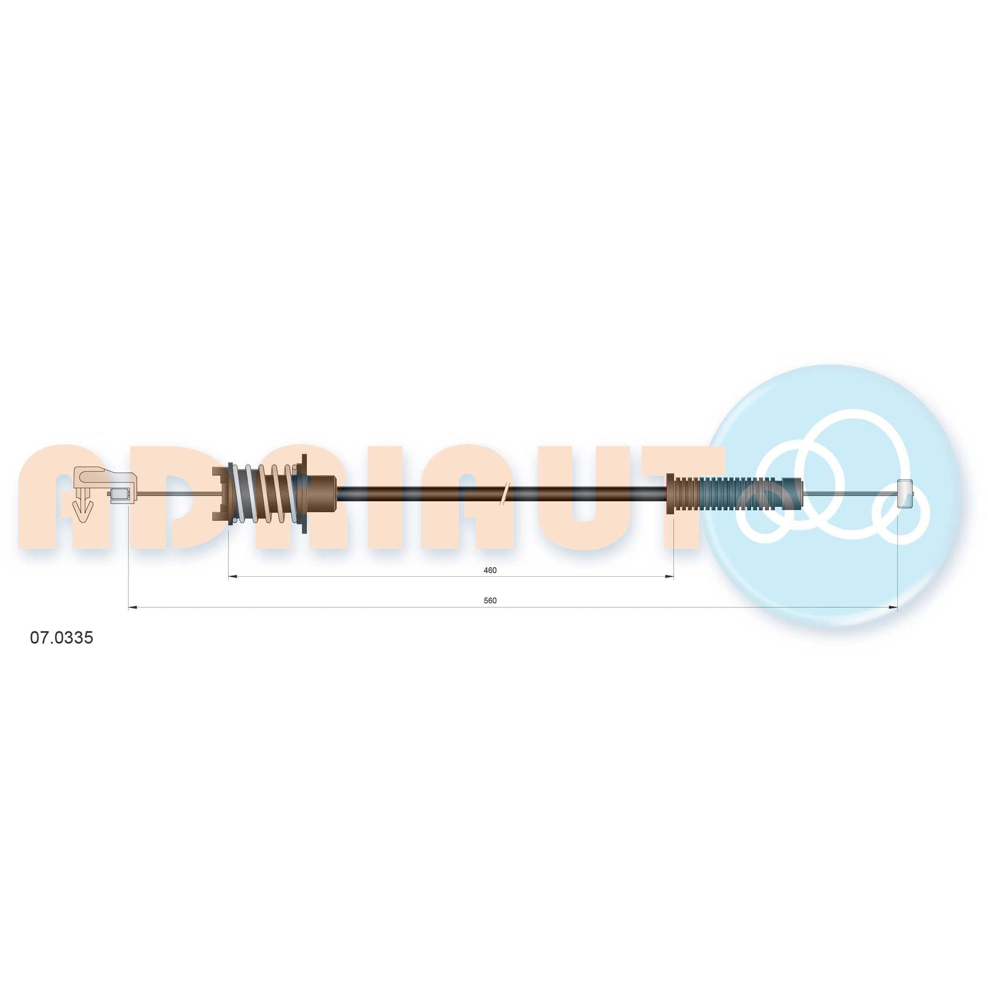 ADRIAUTO AD07.0335 Accelerator Cable