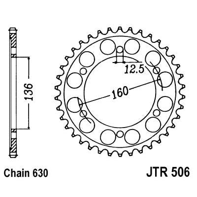 JT JTR506,41 Chain Sprocket