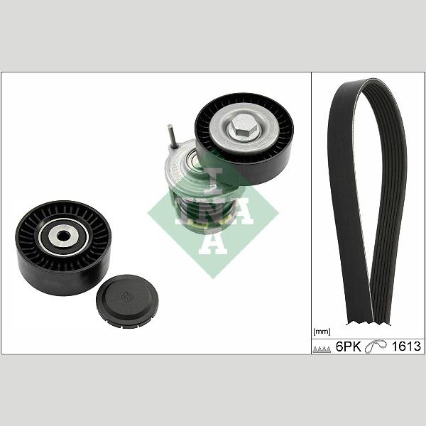 INA 529046710 V-Ribbed Belt Set