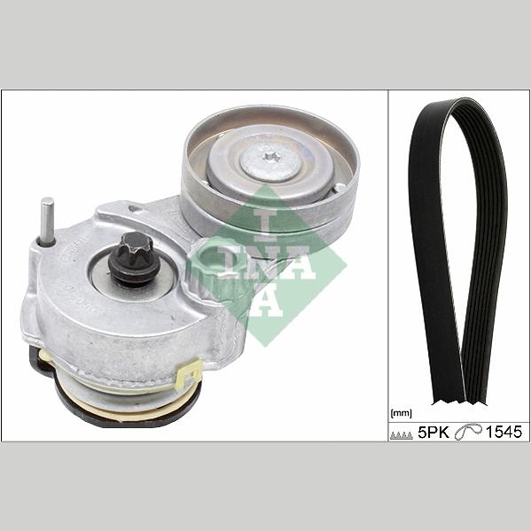 INA 529032910 V-Ribbed Belt Set