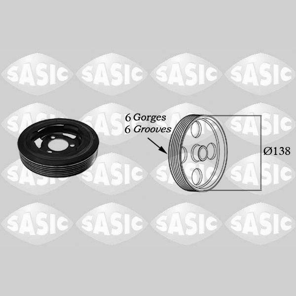 SASIC SAS2156025 Crankshaft Belt Pulley