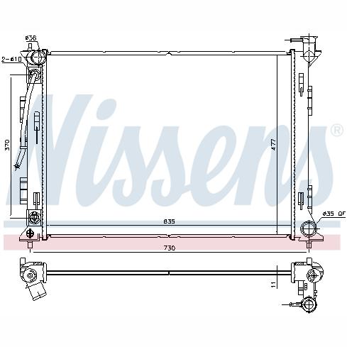 NISSENS NIS675049 Engine Radiator