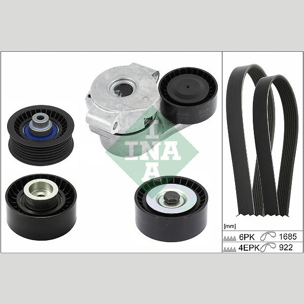 INA 529052610 V-Ribbed Belt Set