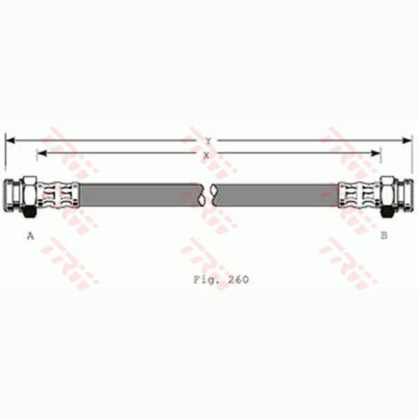 TRW MOTO PHA368 Brake Hose