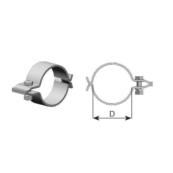 DINEX DIN98753 Exhaust System Clamping Piece