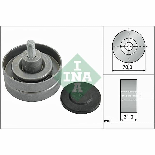 INA 532041510 V-Ribbed Belt Deflection/Guide Pulley
