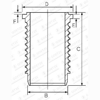 GOETZE 15-679320-00 Cylinder Liner