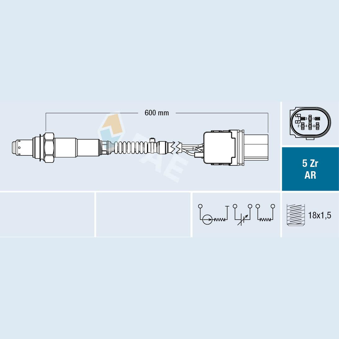 FAE AE75129 Lambda Sensor