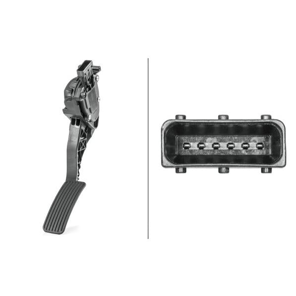 HELLA 765-721 Accelerator Pedal Position Sensor