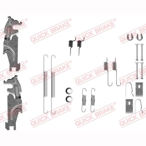 QUICK BRAKE QB105-0847S Brake Shoes Accessory Kit