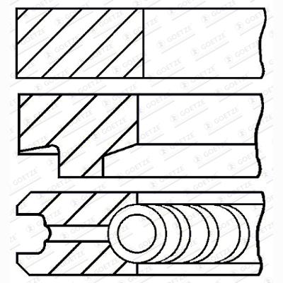 GOETZE 08-146108-00 Piston Ring Kit
