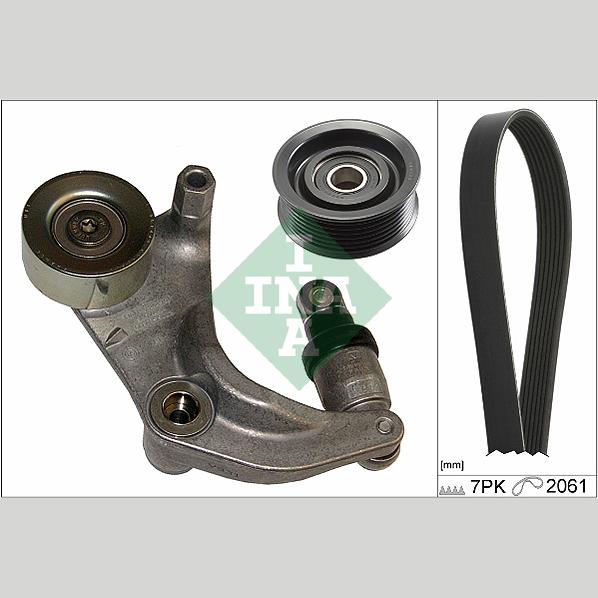 INA 529015210 V-Ribbed Belt Set