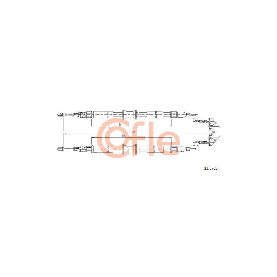 Cofle 11.5765 Hand Brake Cable