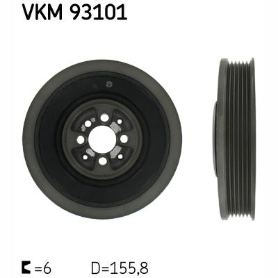 SKF VKM93101 Crankshaft Belt Pulley
