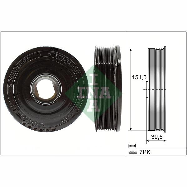 INA 544017710 Crankshaft Belt Pulley