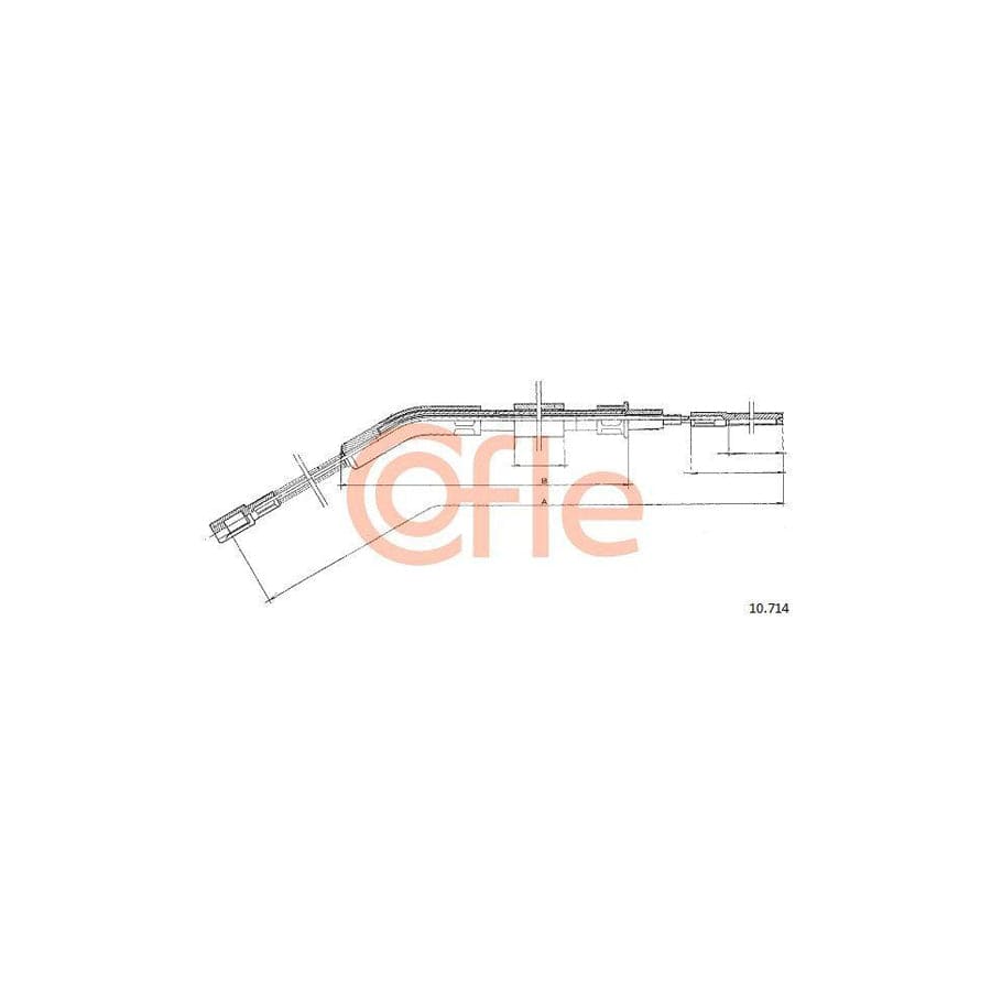 Cofle 1.VW001 Hand Brake Cable for Vw Caddy