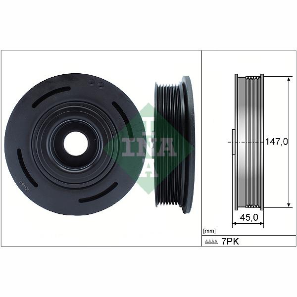 INA 544009810 Crankshaft Belt Pulley