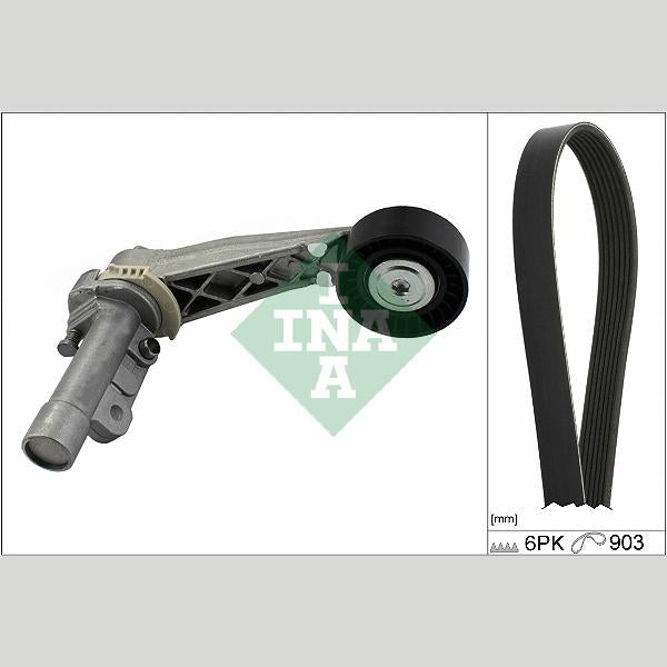 INA 529050410 V-Ribbed Belt Set