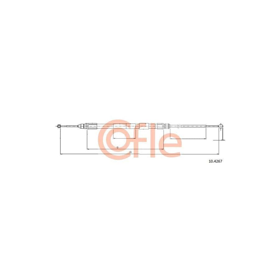 Cofle 92.10.4267 Hand Brake Cable for BMW X3 (E83)