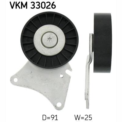 SKF VKM33026 V-Ribbed Belt Deflection/Guide Pulley