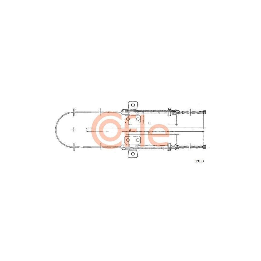 Cofle 191.3 Hand Brake Cable
