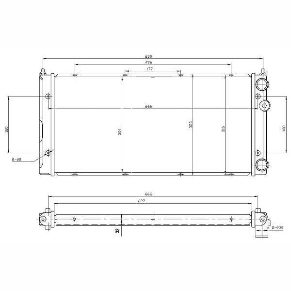 NRF NRF53960 Engine Radiator