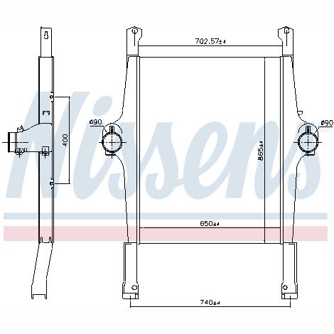 NISSENS NIS97022 Charge Air Cooler