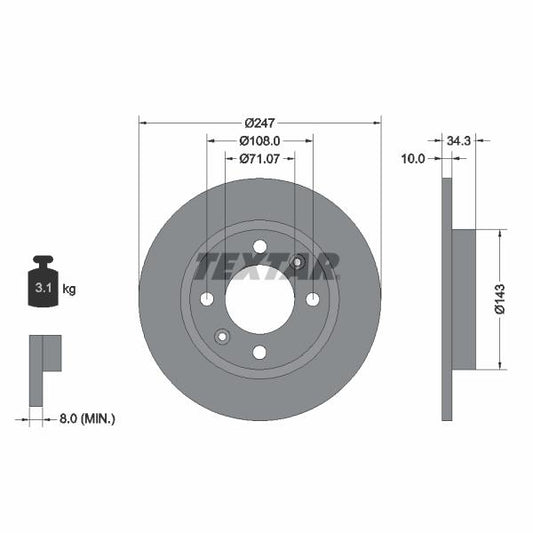 QUICK BRAKE QB113-1365X Brake Caliper Guide Sleeve Kit