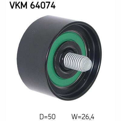 SKF VKM64074 V-Ribbed Belt Deflection/Guide Pulley