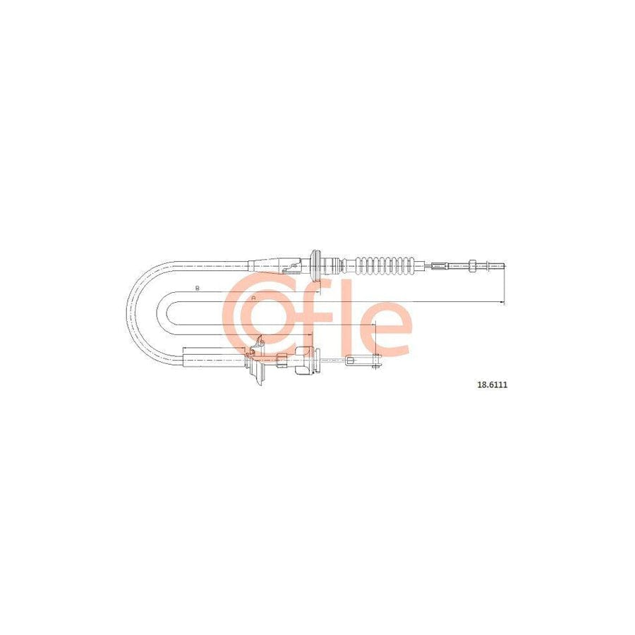 Cofle 18.6111 Clutch Cable for Suzuki Ignis II (Mh)