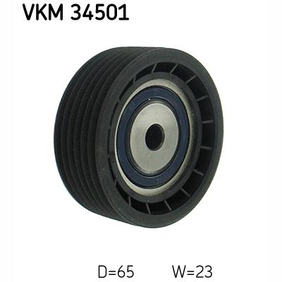 SKF VKM34501 V-Ribbed Belt Deflection/Guide Pulley