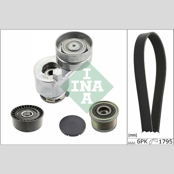 INA 529011810 V-Ribbed Belt Set